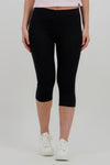 Women 3 quarter Cotton Spandex leggings