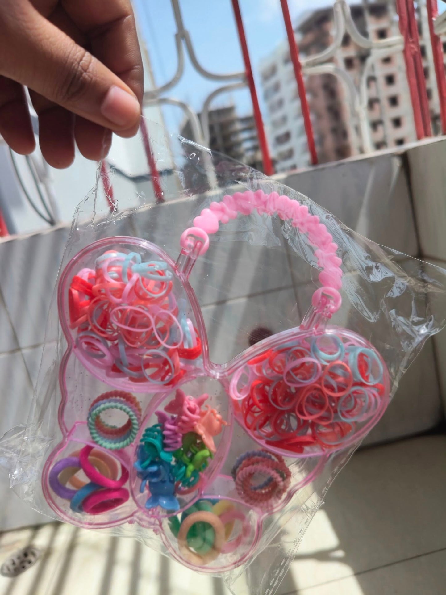 Cute Baby Hair Bands Set – No Hurt, High Elastic, Portable Box Scrunchies for Kids