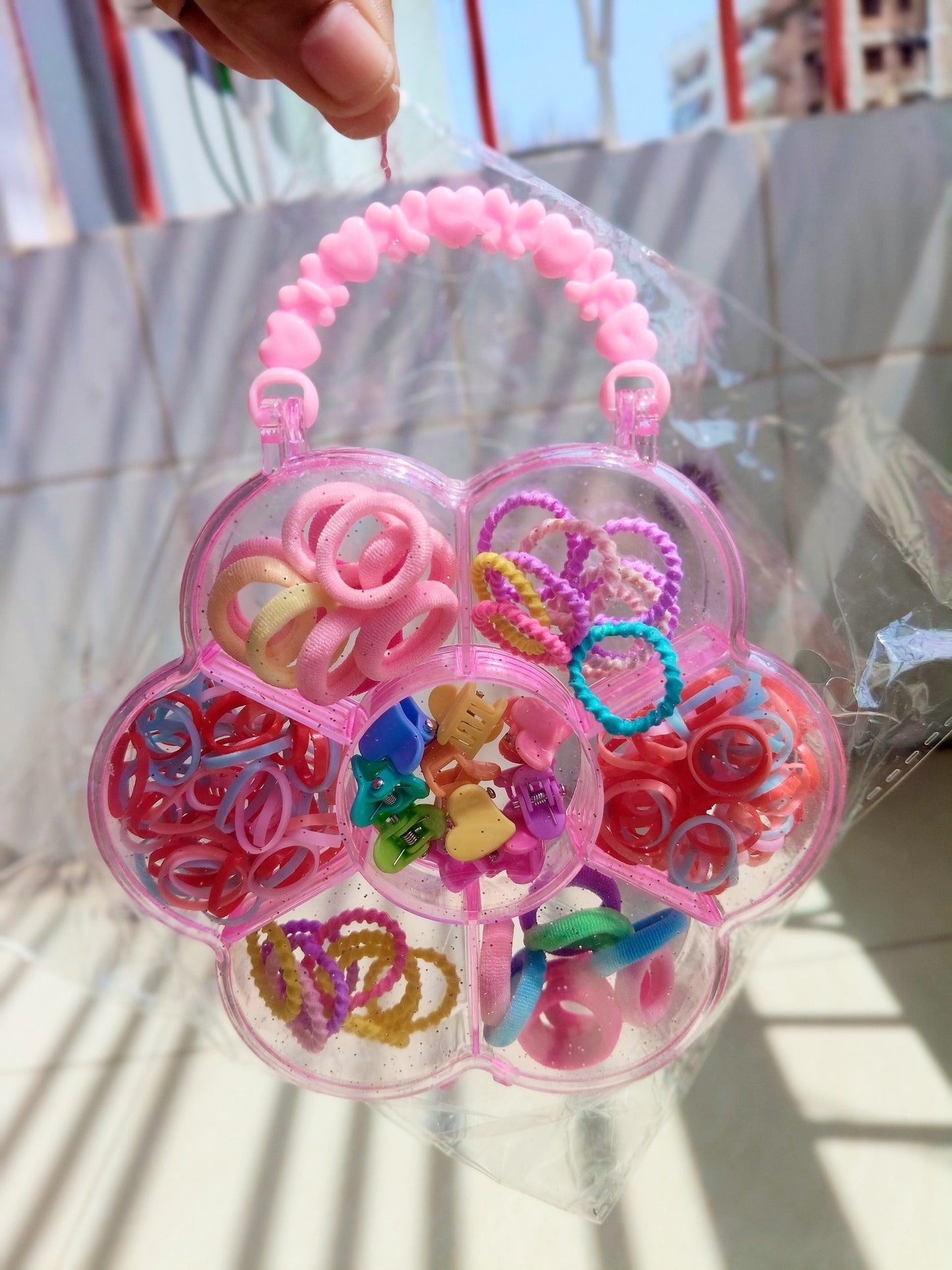 Cute Baby Hair Bands Set – No Hurt, High Elastic, Portable Box Scrunchies for Kids