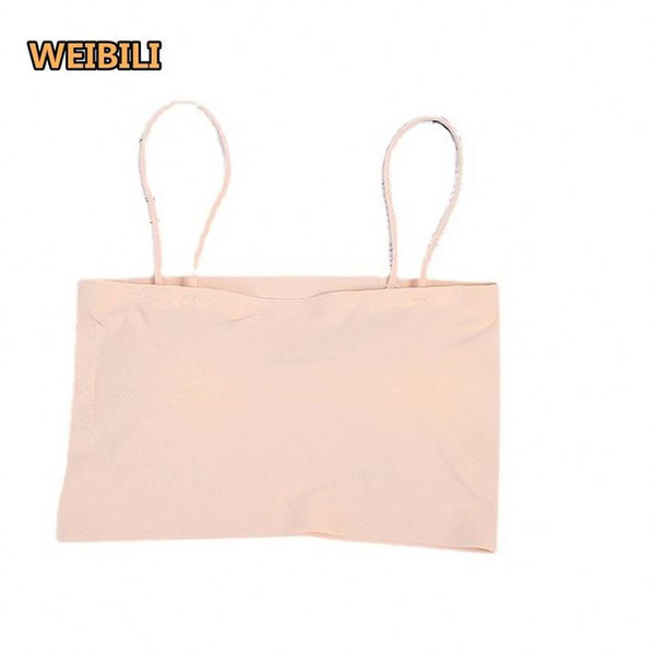 Summer's New Versatile Ice Silk Seamless Beauty Back Wrapped Chest Bra Vest Student Underwear Girl Tube Top