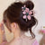 Flower Hair Claw Clip Female 2024 Summer Temperament Plate Hair Plastic Shark Clip Hair Accessories