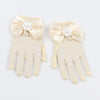 Hand Gloves Thin Girl's Stretch Mesh Bow Princess Performance Flower Girl Bride Wedding Finger