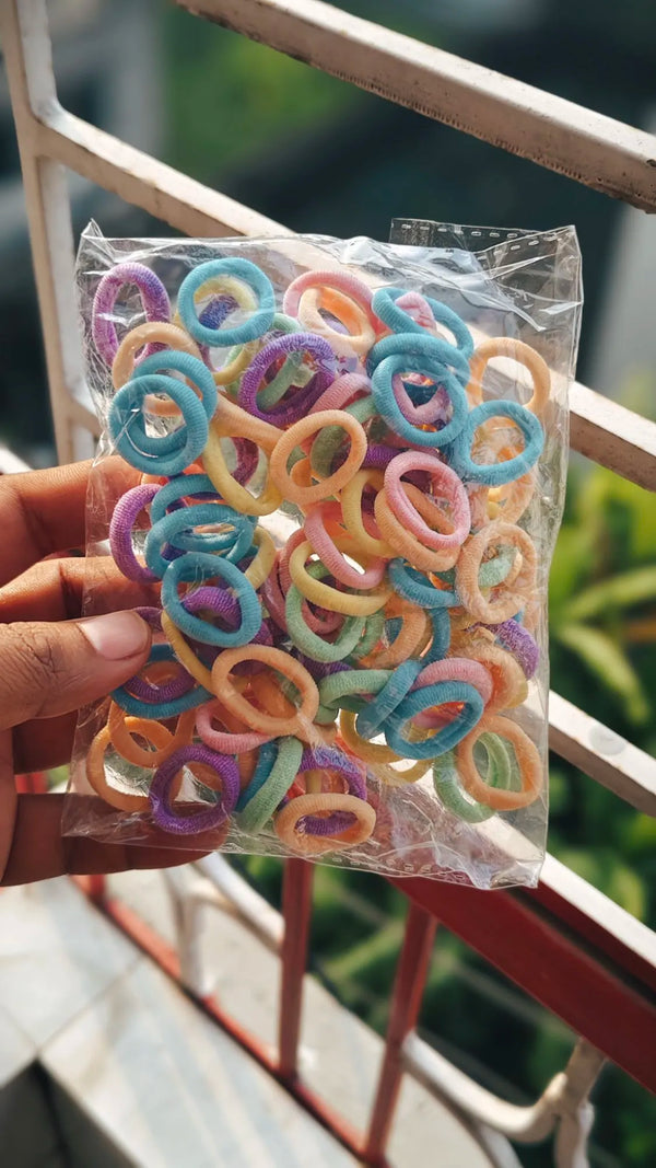 100 PCS Baby Girl Elastic Hair Bands