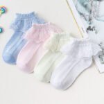 Kids Lace Princess Cotton Socks - Image 3
