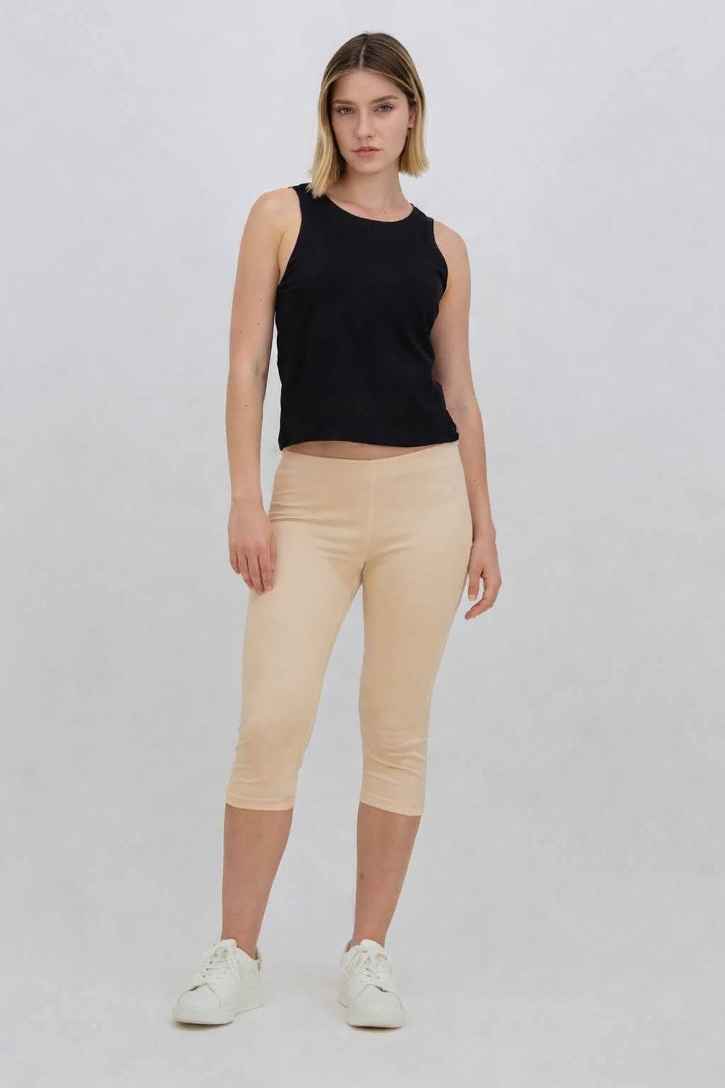 650521841_1457298562860360_85703287377731216_n Women’s 3/4 Cotton Capri Leggings - Image 1